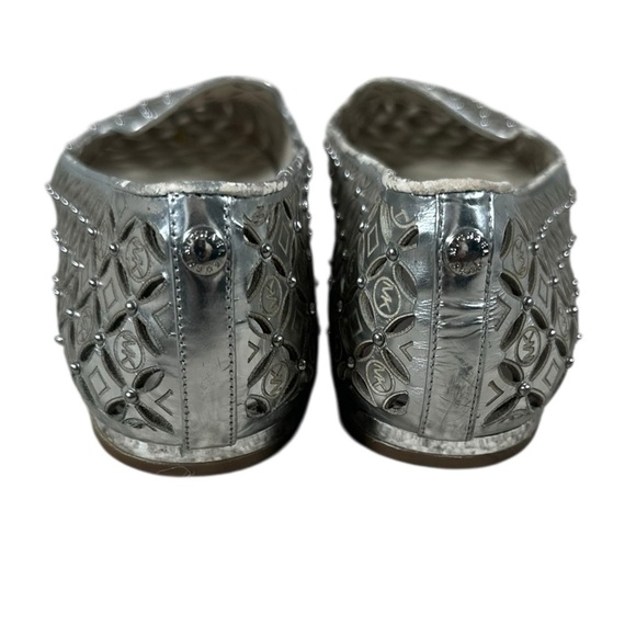 Michael Kors Women’s Ballet Flats Metallic Silver Size 8.5 - Picture 4 of 5